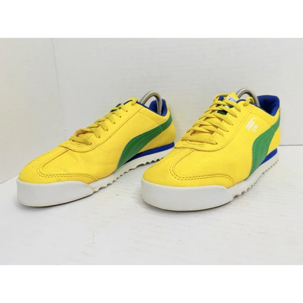 Puma Roma Brazil Dandelion Yellow Green Sneakers Men's US 7C 354259-50